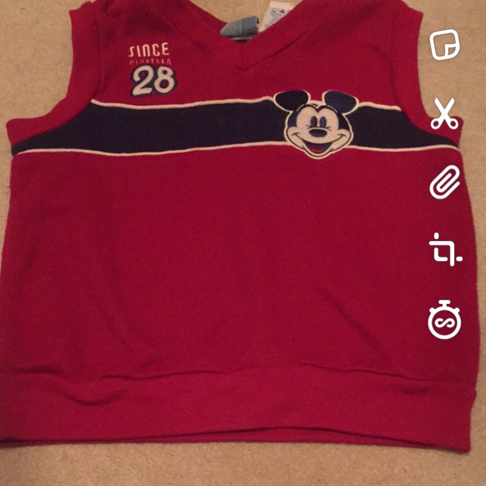 Toddler Mickey sweater vest!